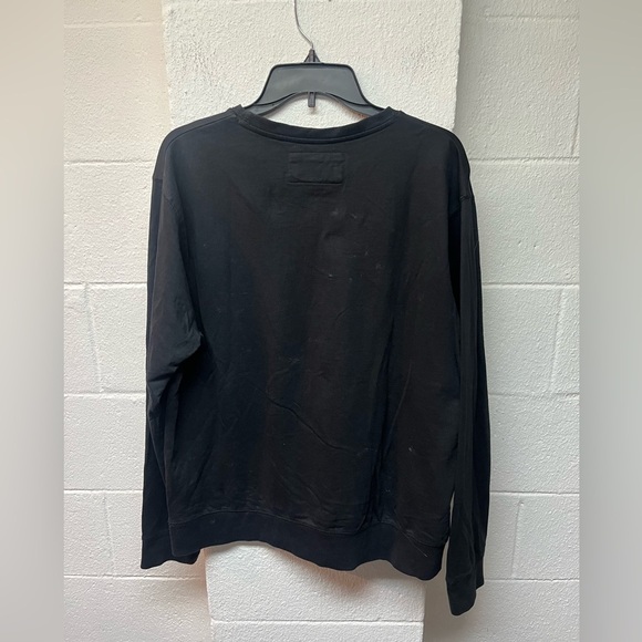 Carbon Black Sweater with Geometric Design. Large - Picture 4 of 4